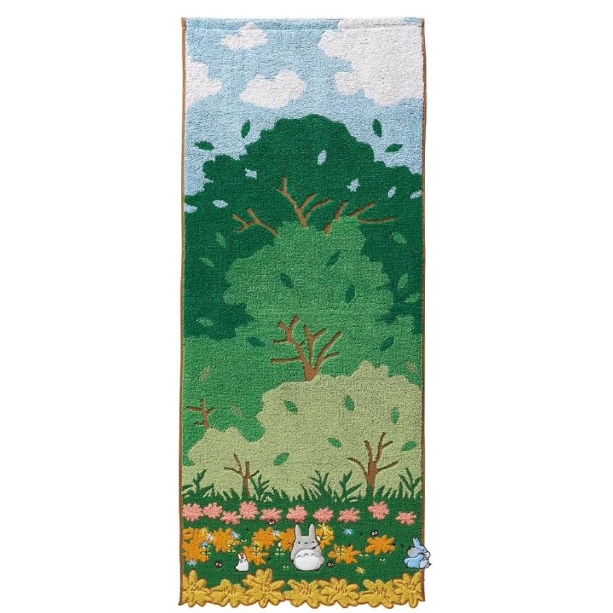 ジブリ トトロ フェイスタオル ジブリ となりのトトロ フェイスタオル 飛びだつトトロ 洗面所